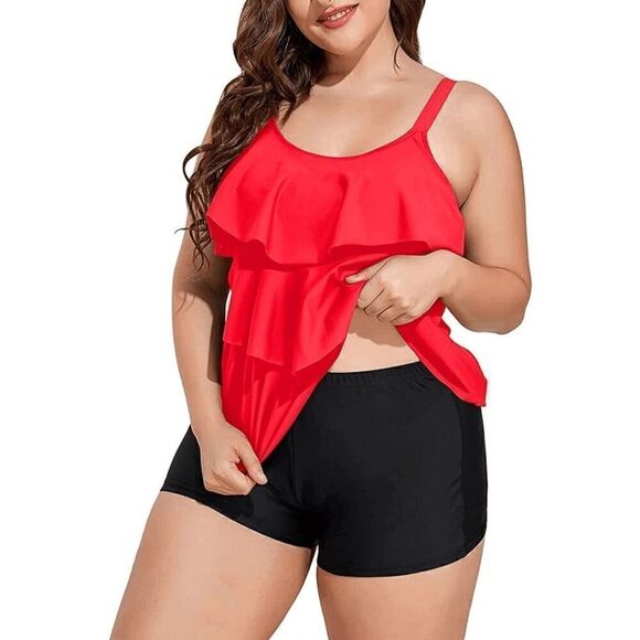 Younique Swim Black Boy Shorts Stretchy Plus Size 20W NWOT - Picture 6 of 7